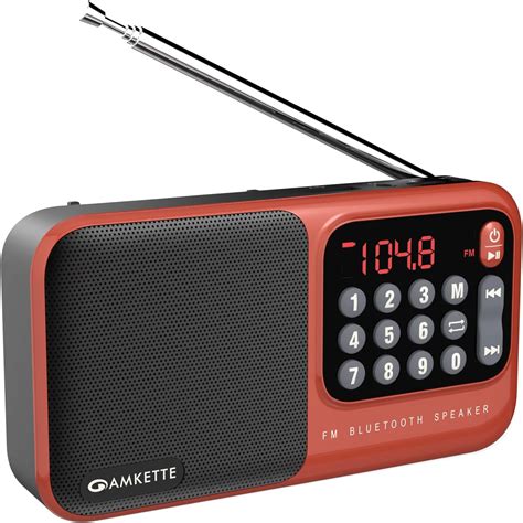 Amkette Pocket Mate Digital FM Radio with Bluetooth Speaker - Type C ...