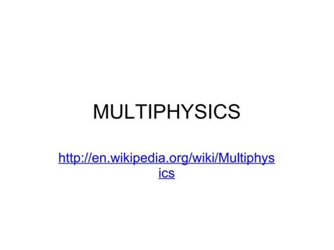 Image result for Multiphysics Program