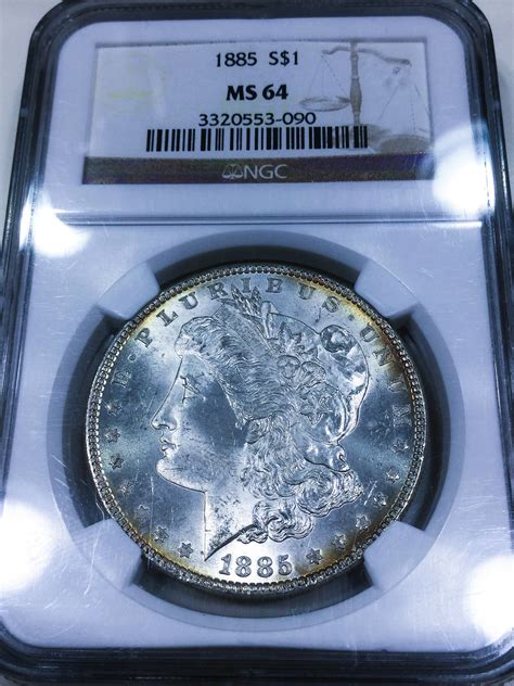1885 Morgan Silver Dollar NGC MS64 Beautiful Coin | Property Room
