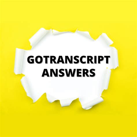 Image result for Gotranscript Correct Answers