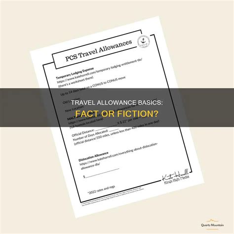 Travel Allowance Basics: Fact Or Fiction? | QuartzMountain