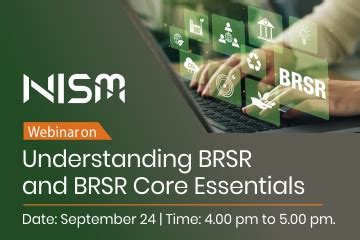 Webinar on Understanding BRSR and BRSR Core Essentials - National ...