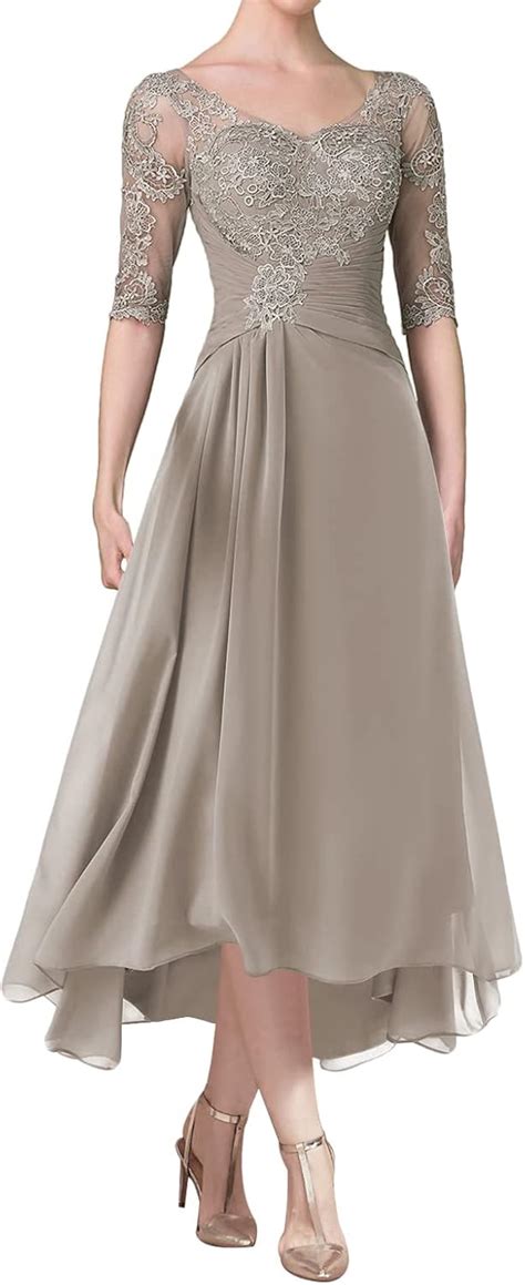 Buy Mother of The Bride Dress A Line Chiffon Lace Mother of The Bride ...