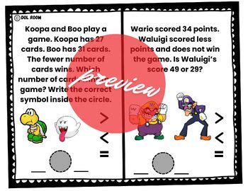 Image result for Mario Math Problems Printable