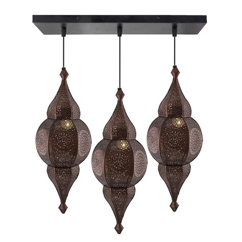 Buy Homesake® 3-Lights Linear Cluster Chandelier Antique Copper Classic ...