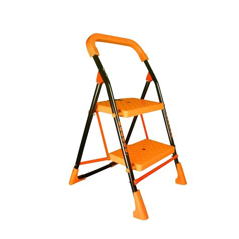 Parasnath 2 Step Kohinoor Mild Steel Foldable Ladder for Home - Wide ...