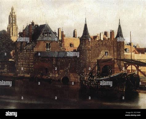 Johannes Vermeer - View of Delft (detail Stock Photo - Alamy