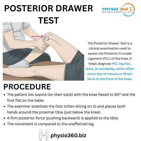 How to perform the posterior drawer test | Physio360Chennai posted on ...