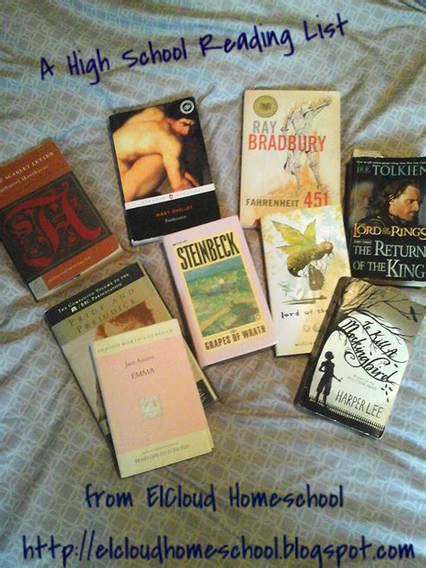 ElCloud Homeschool: Crew Round-Up: High School Reading List