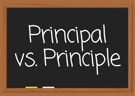 Principles Vs Principals