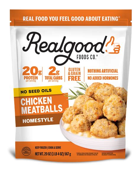 Real Good Foods Co. Gluten-Free Homestyle Fully Cooked Chicken ...