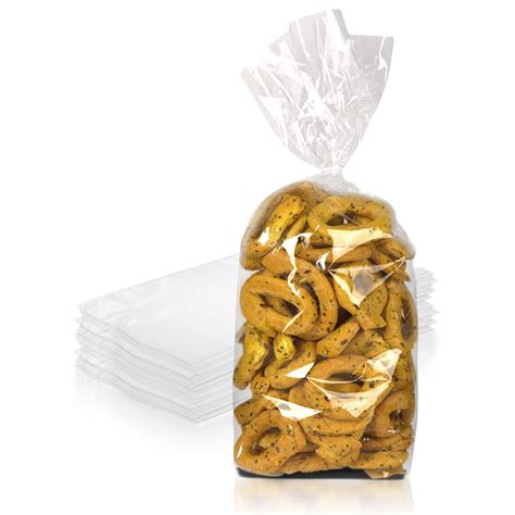 PUREVACY Poly Bakery Bread Bags 6 x 3 x 15. Pack of 1000 Bread Loaf ...