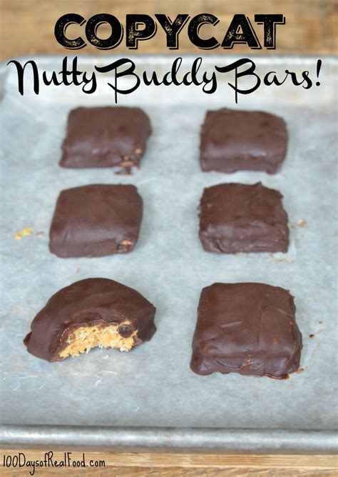 Copycat Nutty Buddy Bars Recipe » 100 Days of Real Food