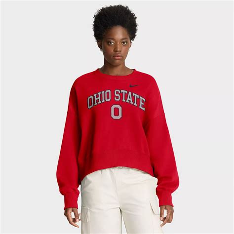 Women's Nike Scarlet Ohio State Buckeyes Oversized Phoenix Arch ...