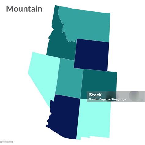 Usa States Rocky Mountain Regions Map Regions Of The United States Of America Rocky Mountain ...