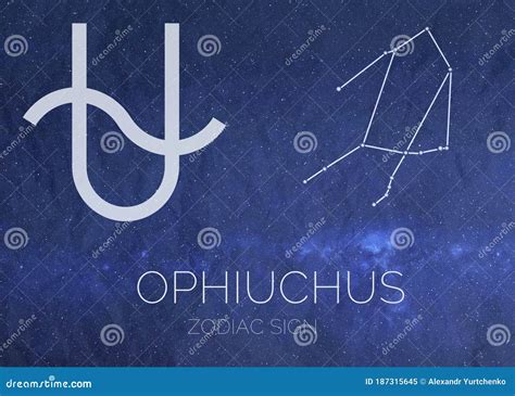 Sign Ophiuchus Astrologic Infographics Stock Illustration ...