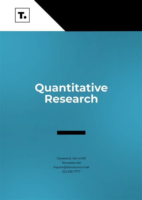 Free Quantitative Research Template to Edit Online