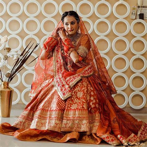 Trailblazing Orange Lehenga Designs