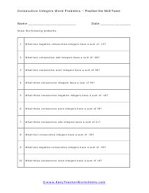 Image result for Consecutive Problems