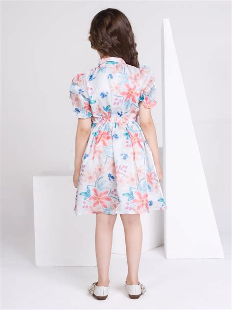 Girls Floral Print Dress 17267 | Peppermint
