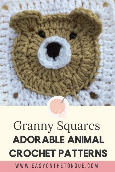 animal granny square crochet pattern