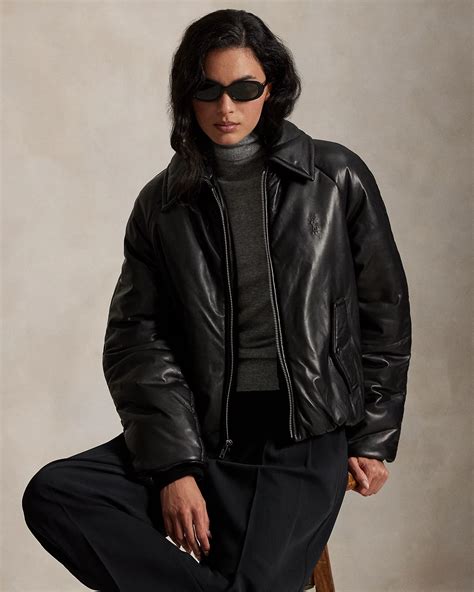Women's Leather & Suede Designer Jackets & Coats | Ralph Lauren® IN