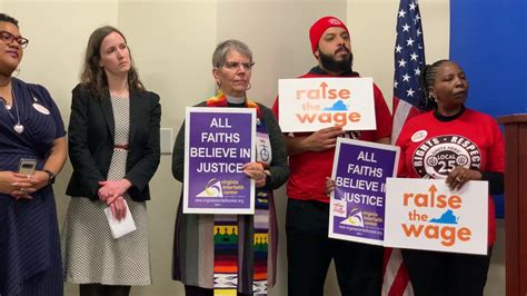 Rev Dr Faith Harris statement at Raise the Wage press conference 2-26 ...