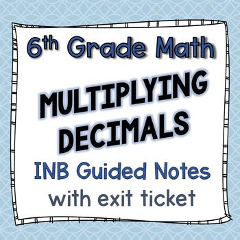Image result for Module 5 into Math 6th Grade Note Card