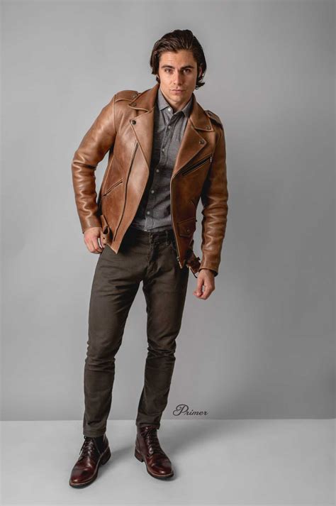These 7 Complete Getups Prove You Can Pull Off a Brown Leather Jacket ...