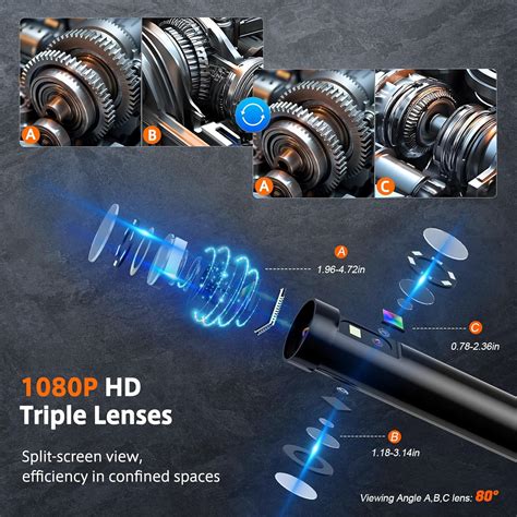 TURNRAISE Triple Lens Sewer Inspection Camera with 50FT India | Ubuy
