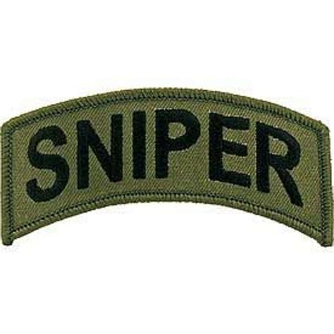 USMC MARINE CORPS SNIPER GREEN SUBDUED OD ROCKER 4" EMBROIDERED PATCH ...