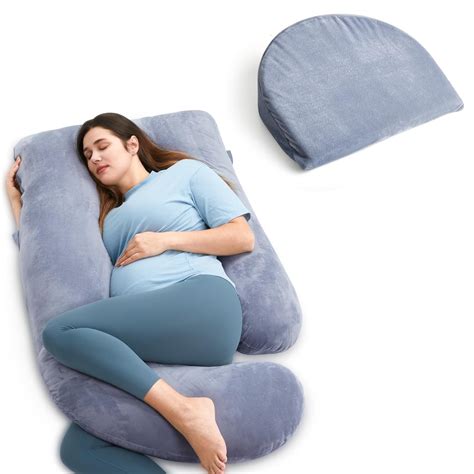 Amazon.com : Momcozy U Shaped Full Body Pregnancy Pillows with Portable ...