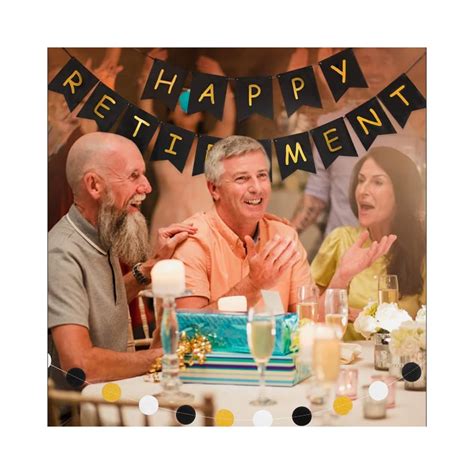 Happy Retirement Banner for men and Women happy | Ubuy India