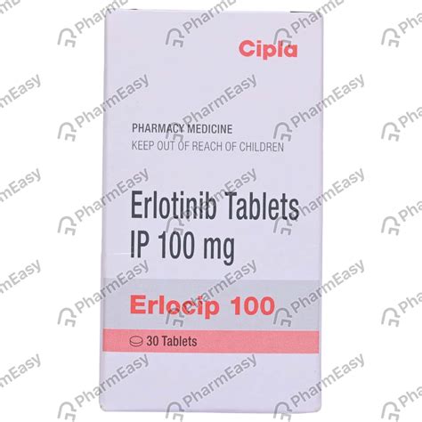 Erlocip 100 MG Tablet (30): Uses, Side Effects, Price & Dosage | PharmEasy
