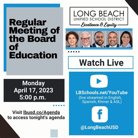 Long Beach Unified School District on LinkedIn: Join us for the next ...