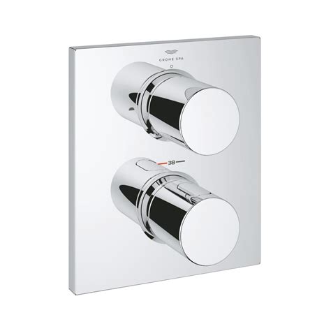 Grohe 3 Way Thermostatic Diverter Grohtherm F 27618000 - Chrome Finish ...