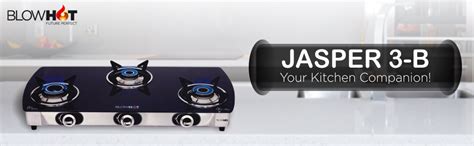Buy BLOWHOT Jasper Heavy Brass 3 Burner Gas Stove Piezo Auto Ignition ...
