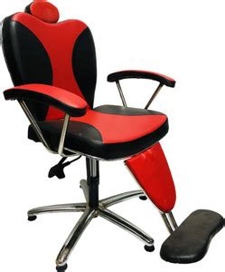 SOMRAJ Beauty Parlour/Salon/ Chair with Push Back & Hydraulic(Red Black ...