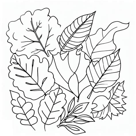 Coloring Pages Fall Leaves