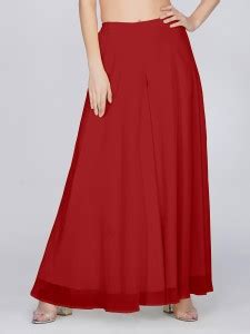 RATAN Solid Women Gathered Red Skirt - Buy RATAN Solid Women Gathered ...