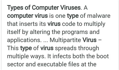 Explain different types of computer viruses - Brainly.in