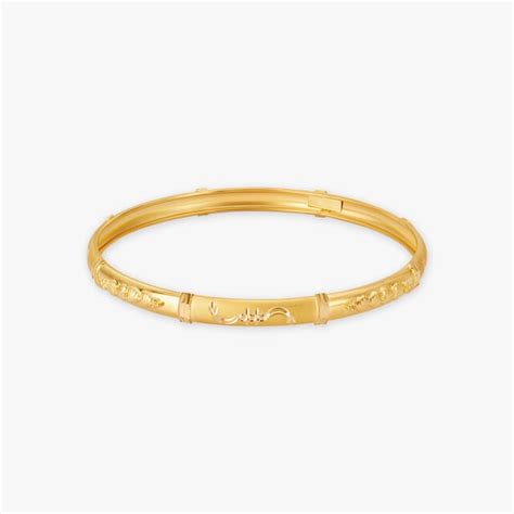 Engraved Gold Bangles