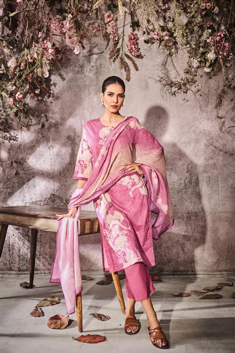 Rose Pink Silk Salwar Set | Buy SALWAR Online – Mokshaa Chennai