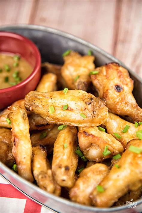 Sweet Mustard Chicken Wings Recipe | Paleo Leap