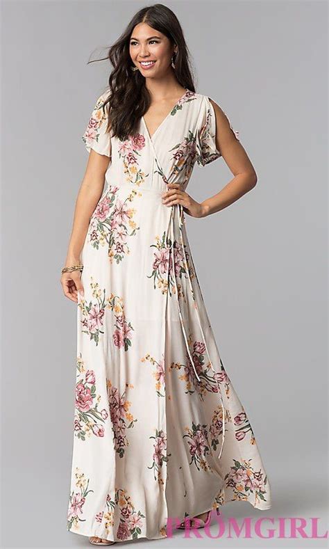 Buy floral long dresses for wedding - In stock