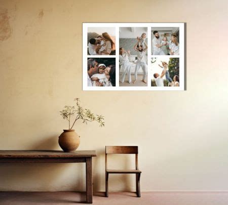 6 Landscape Photo Collage Canvas Print 14×8″ | Print-On-Click