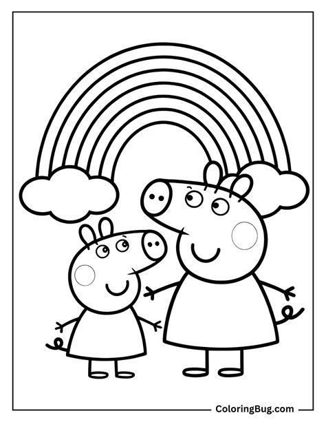 50 Peppa Pig Coloring Pages (Free Printable PDFs) in 2025 | Peppa pig ...