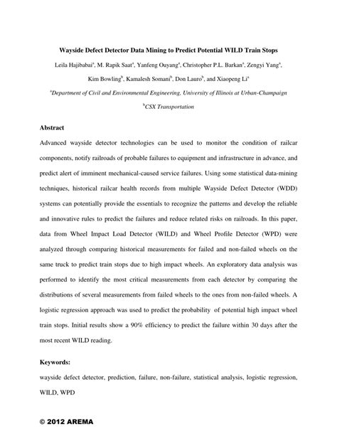 Image result for Wayside Detector Types