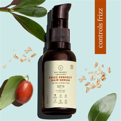 Organic Frizz Perfect Hair Serum for Dry, Damaged And Frizzy Hair
