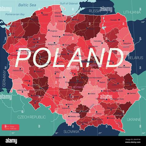 Map Of Poland With Villages